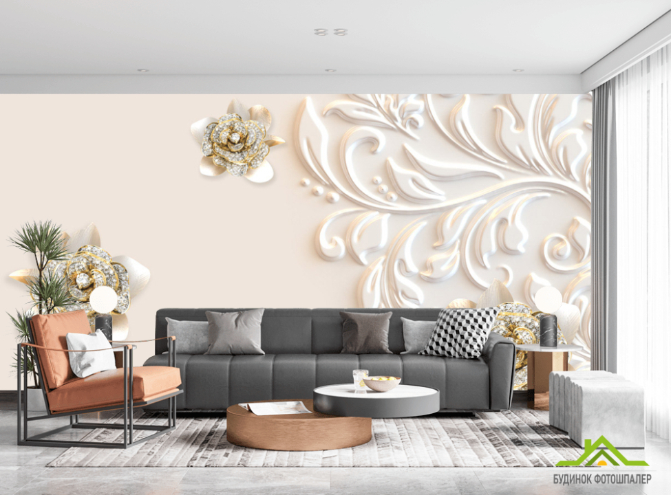 выбрать Фотошпалери Брошки золото Каталог фотошпалер на стіну