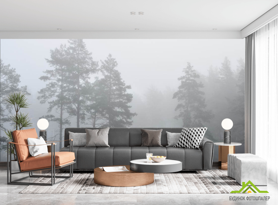 выбрать Фотошпалери Туманний ліс Каталог фотошпалер на стіну