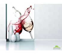 Фотообои красное и белое вино