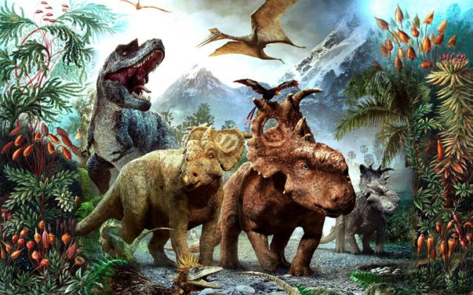 Фотообои Динозавры юрского периода