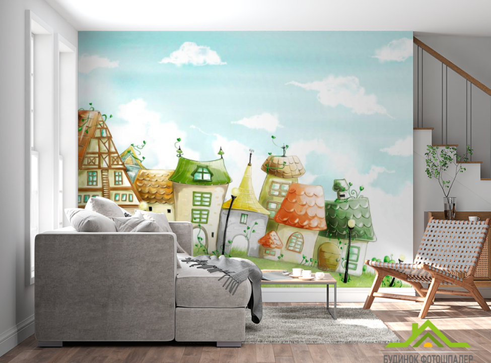 выбрать Фотошпалери Місто і хмари Каталог фотошпалер на стіну