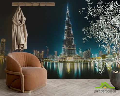 выбрать Фотообои Дубаи ночью Фотообои Город на стену