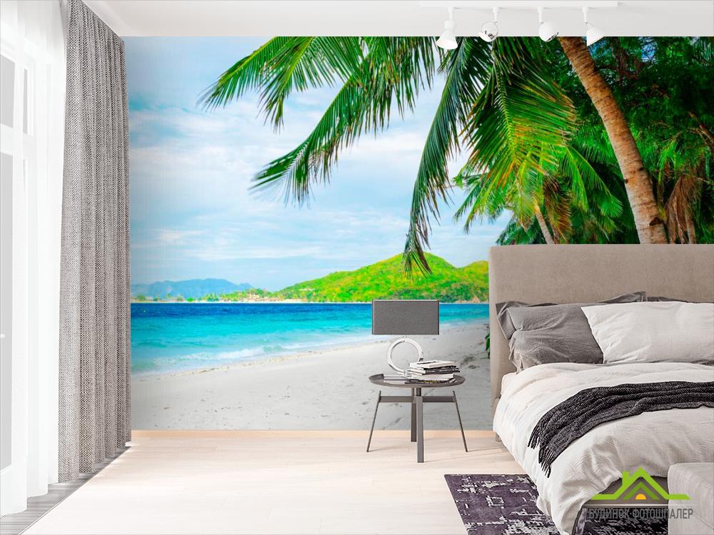 Фотообои Пальмы и пляж