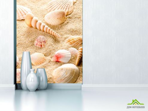 выбрать Фотообои Ракушки в песке Фотообои Фотообои Море: фото  на стену