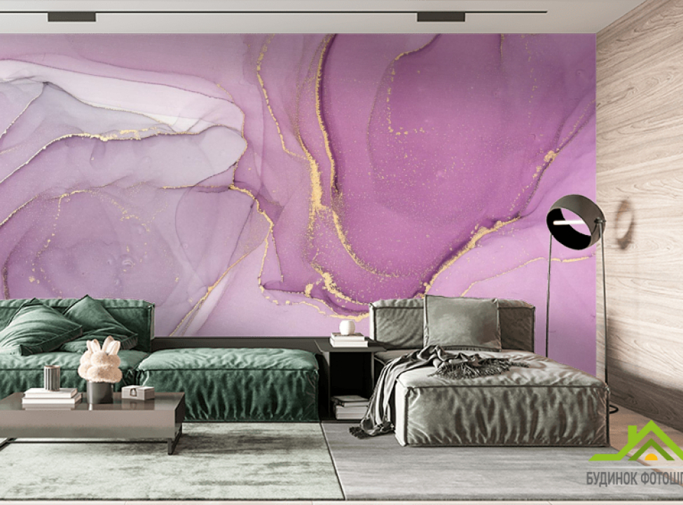 выбрать Фотошпалери рожевий флюїд золото Каталог фотошпалер на стіну