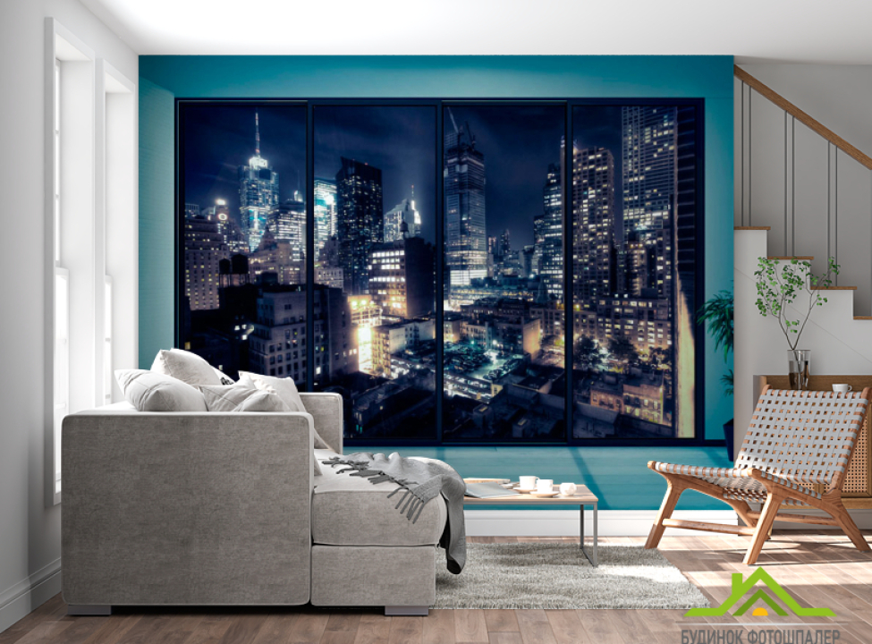 выбрать Фотообои Вид на ночной город Каталог фотообоев на стену