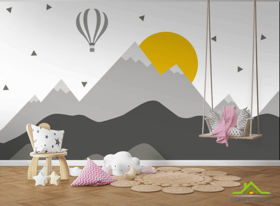 выбрать Фотообои Серые горы для детской Каталог фотообоев на стену