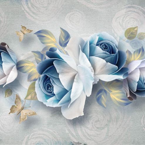 выбрать Фотообои розы Синие фотообои на стену