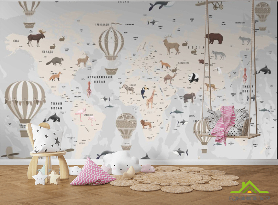 выбрать Фотошпалери карта світу Каталог фотошпалер на стіну