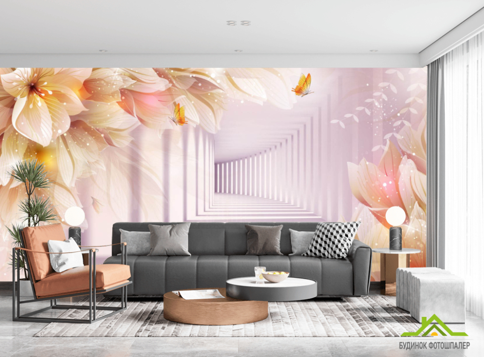 выбрать Фотошпалери 3д тунель Каталог фотошпалер на стіну