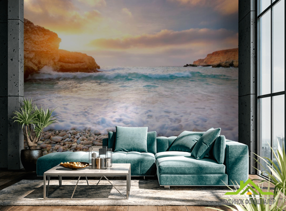выбрать Фотообои Галька и море Каталог фотообоев на стену