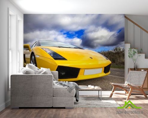 выбрать Фотообои Lamborghini Aventador F643 Желтые фотообои на стену
