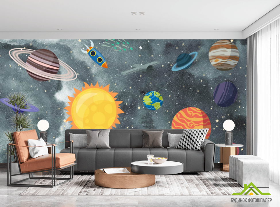 выбрать Фотошпалери ракети і космічні планети Каталог фотошпалер на стіну