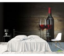 Фотообои красное вино в бокалах
