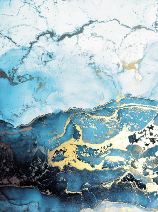 Фотообои Синий Fluid art вертикальный