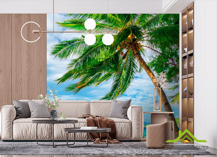 Фотошпалери Пальма і горизонт