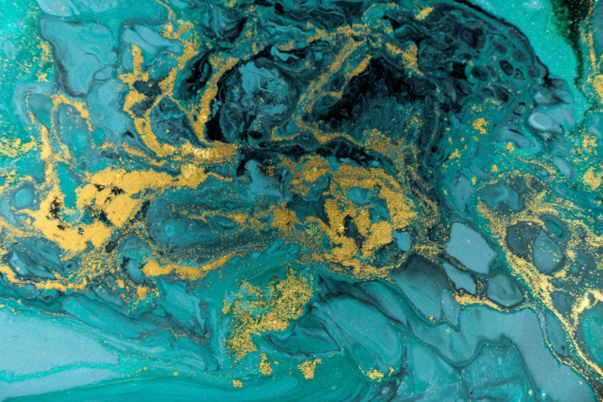 Фотообои Бирюзовый Fluid art
