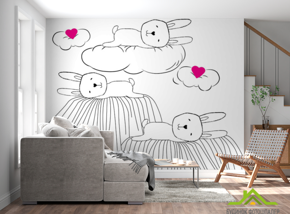 выбрать Фотошпалери зайчика Каталог фотошпалер на стіну