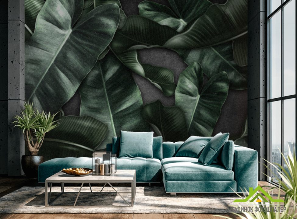 выбрать Фотошпалери зелене листя Каталог фотошпалер на стіну