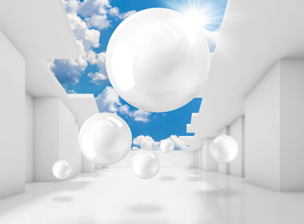 выбрать Фотошпалери 3Д кулі і небо Каталог фотошпалер на стіну