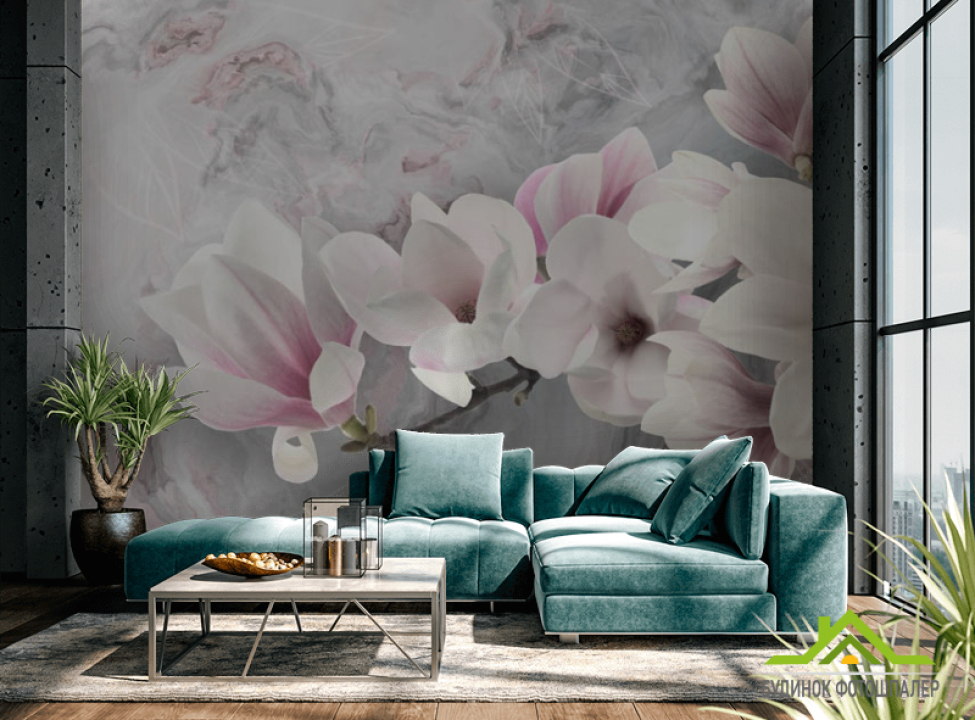 выбрать Фотошпалери рожева Магнолія Фотошпалери Квіти на стіну