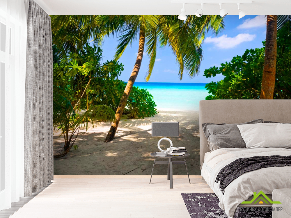 Фотообои Заросли на пляже