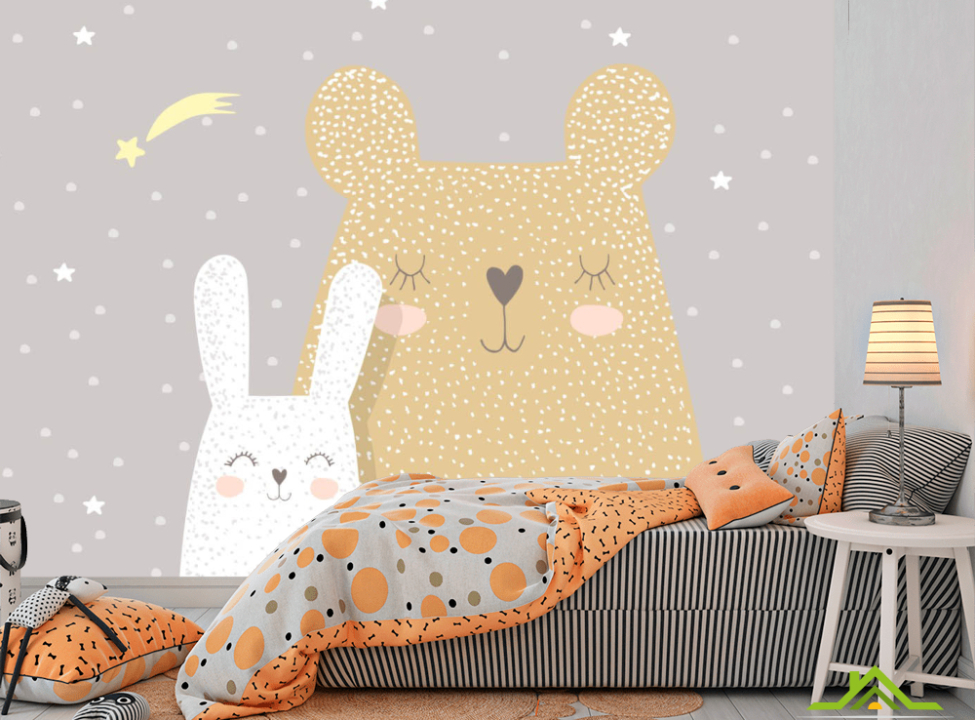 выбрать Фотошпалери Ведмедик і зайчик Каталог фотошпалер на стіну