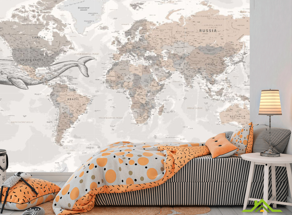 выбрать Фотошпалери карта світу Каталог фотошпалер на стіну