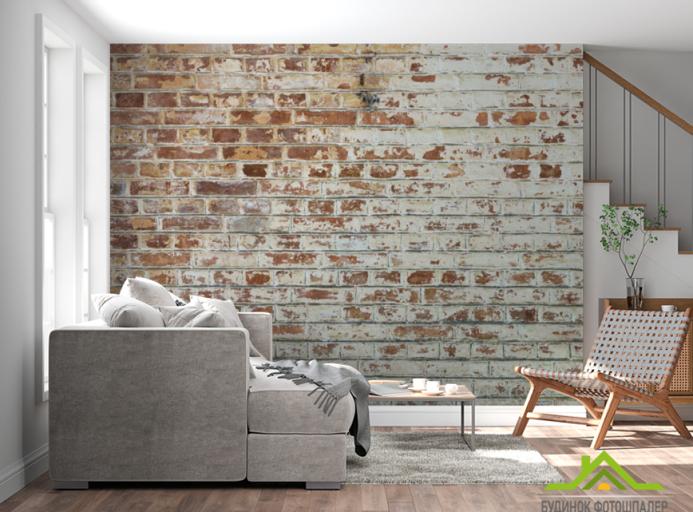 выбрать Фотошпалери Потерта коричнева стіна Шпалери під цеглу на стіну