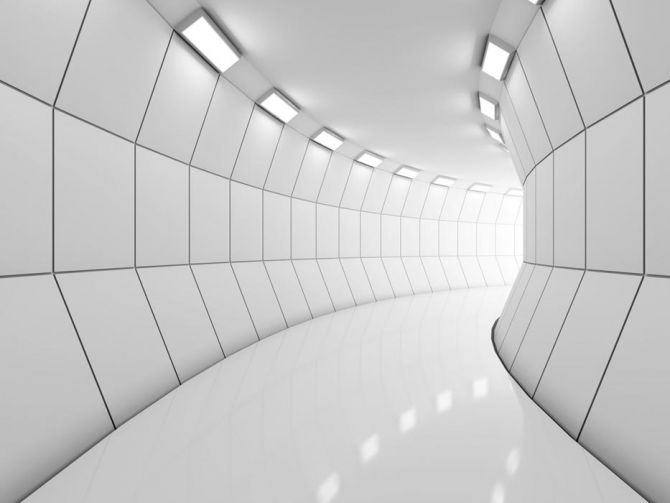 Фотошпалери Сірий тунель
