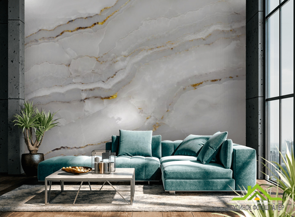 выбрать Фотошпалери мармур білий з золотом Каталог фотошпалер на стіну