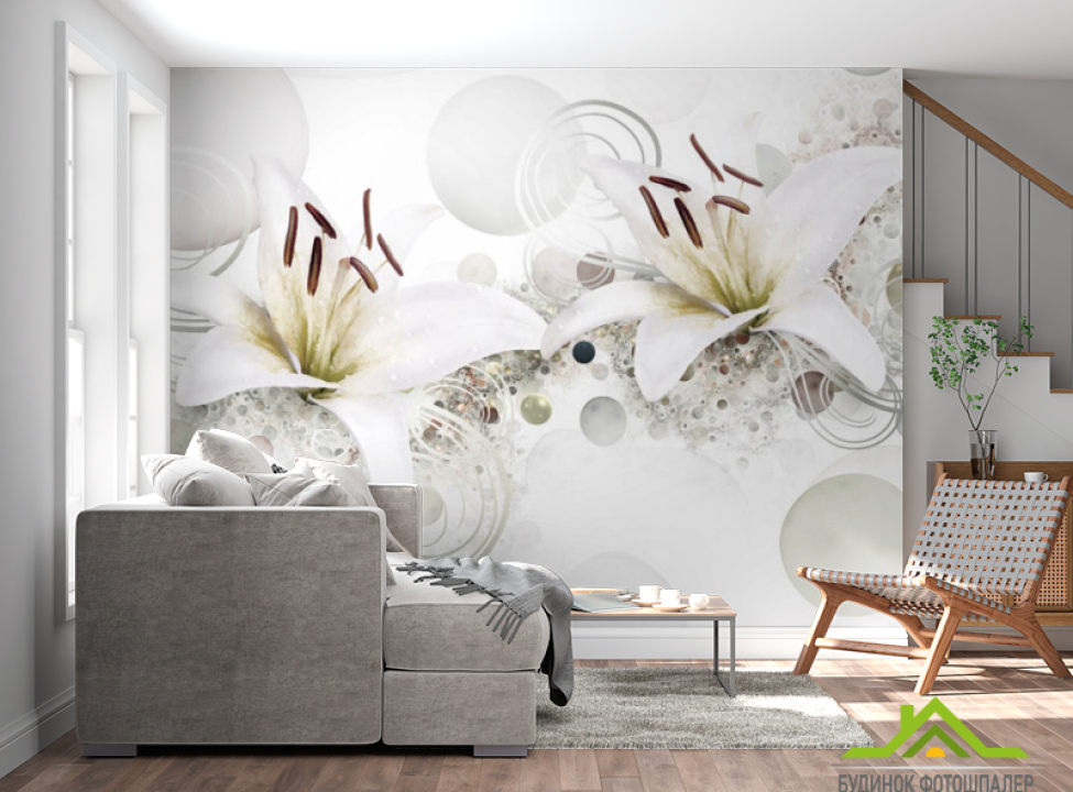 выбрать Фотошпалери 3Д квіти Каталог фотошпалер на стіну