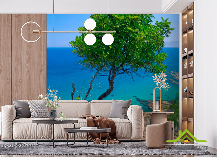 Фотошпалери Дерево на скелі