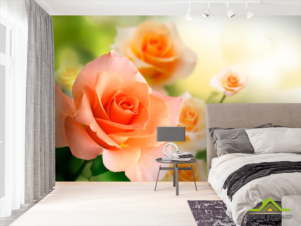 Фотошпалери Кремові трояндочки