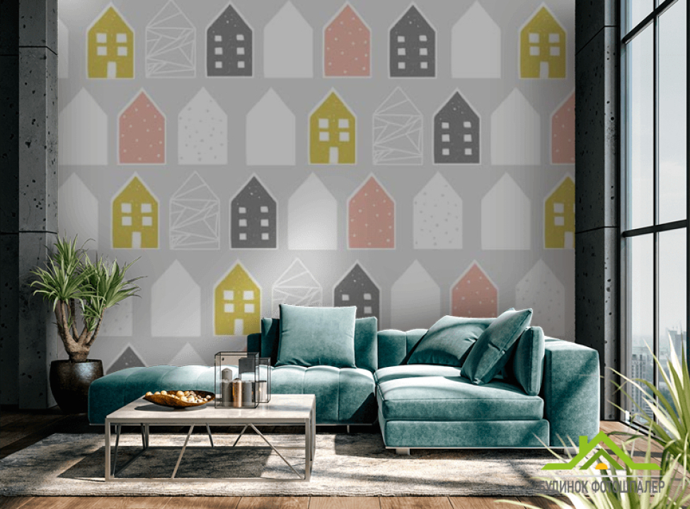 выбрать Фотошпалери Будиночки в скандинавському стилі Каталог фотошпалер на стіну