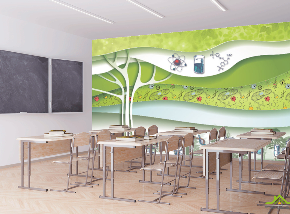 выбрать Фотообои Современный кабинет биологии Каталог фотообоев на стену