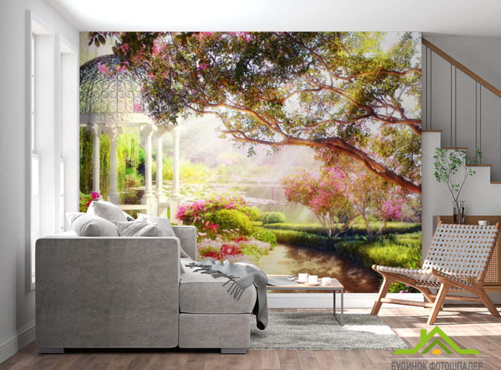 выбрать Фотошпалери Альтанка над озером Каталог фотошпалер на стіну