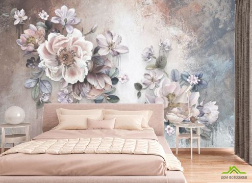 выбрать Фотошпалери дизайнерські квіти Фотошпалери, колір: «» на стіну