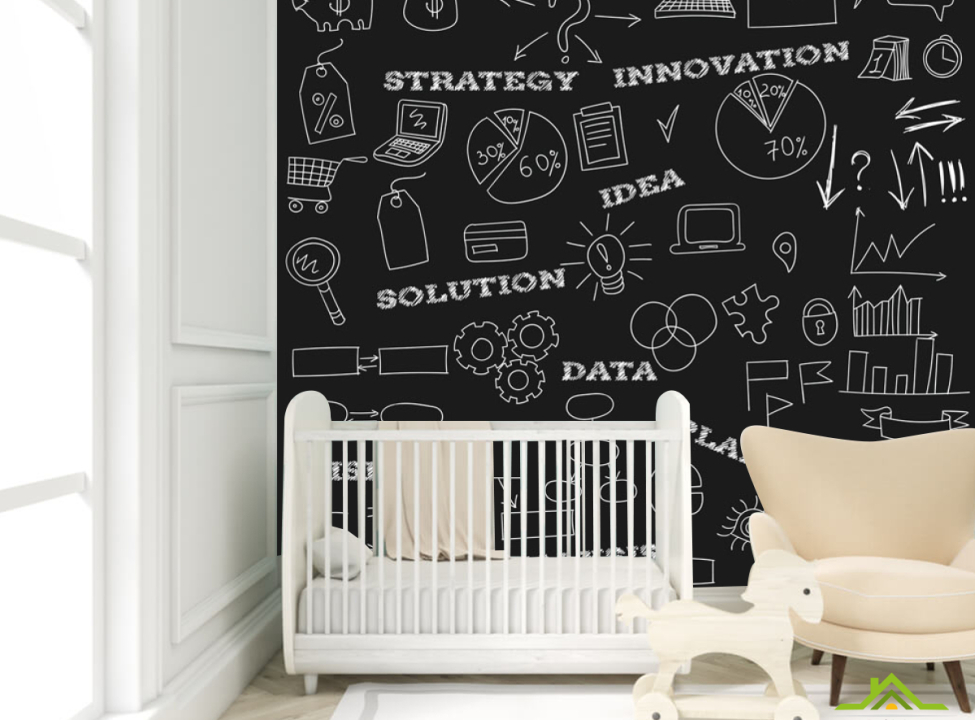 выбрать Фотообои Школьная доска Фотообои в детскую на стену