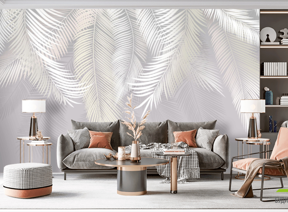 выбрать Фотошпалери пухнасті пальмове листя на стіну Каталог фотошпалер на стіну