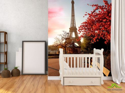 выбрать Фотообои Эйфелева башня Фотообои Фотообои Париж: фото, вертикальная  на стену