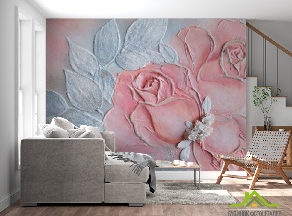 выбрать Фотообои Цветы барельеф Каталог фотообоев на стену