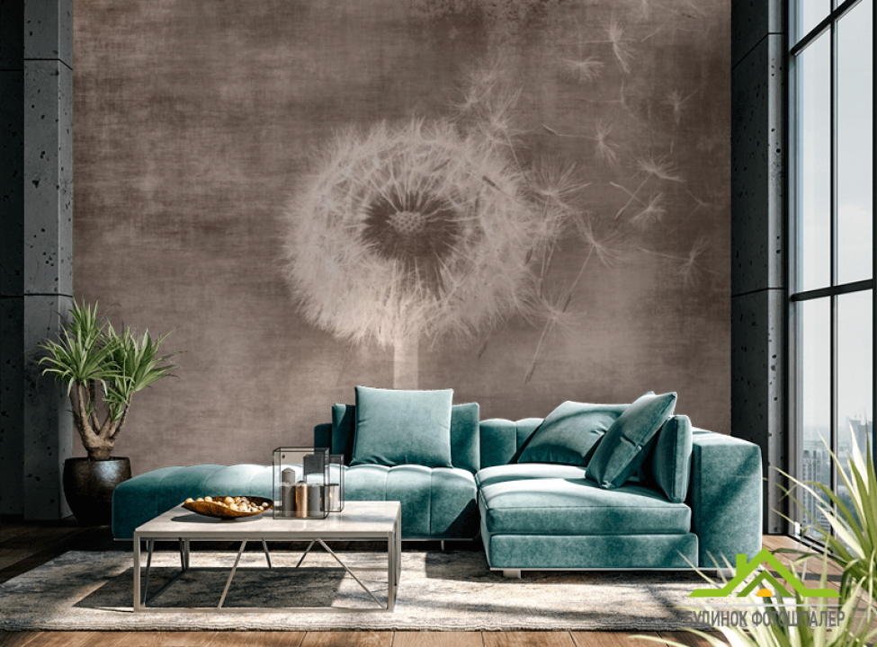 выбрать Фотообои Одуванчик сепия Каталог фотообоев на стену