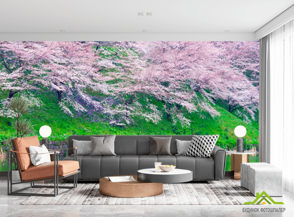 выбрать Фотошпалери Квіти над водою Фотошпалери ліс на стіну