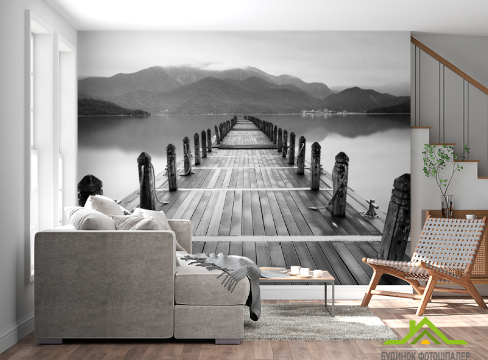 выбрать Фотообои Чб мостик расширяющий Каталог фотообоев на стену