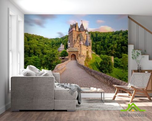 выбрать Фотообои дорога к замку Фотообои Фотообои Природа: горизонталная, горизонтальная ориентация на стену