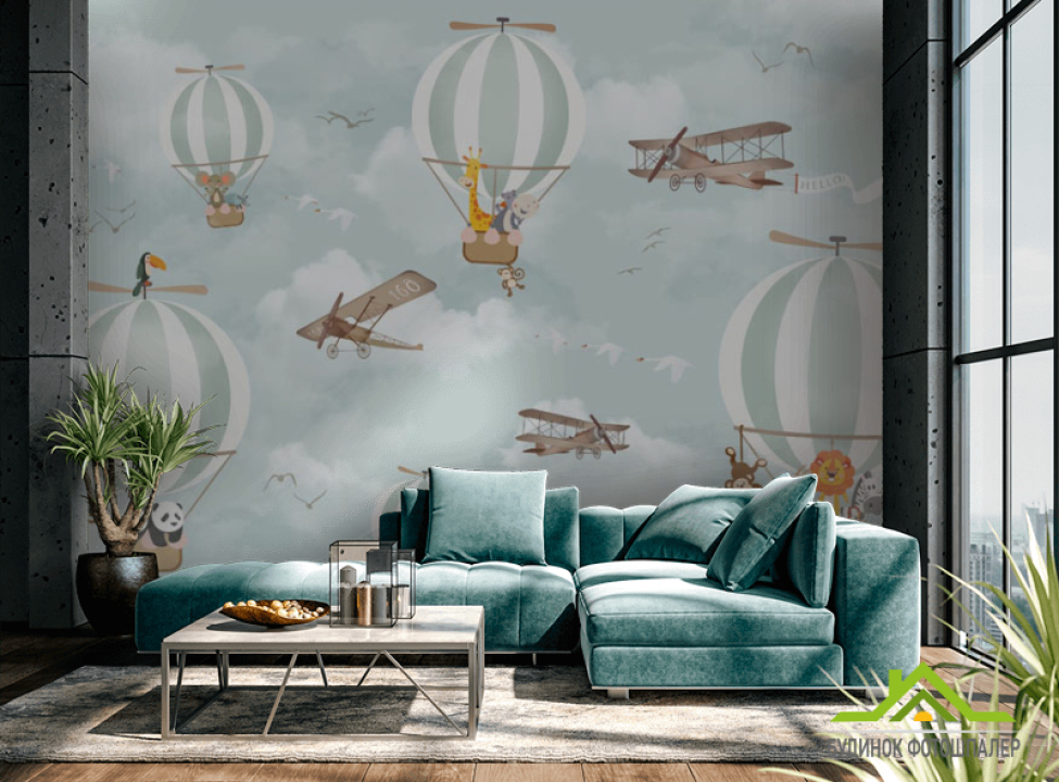 выбрать Фотошпалери повітряні кулі Каталог фотошпалер на стіну