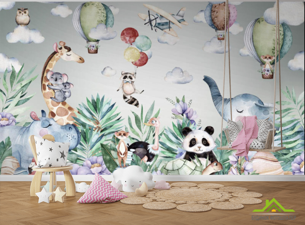 выбрать Фотообои Животные Фотообои Little kids на стену