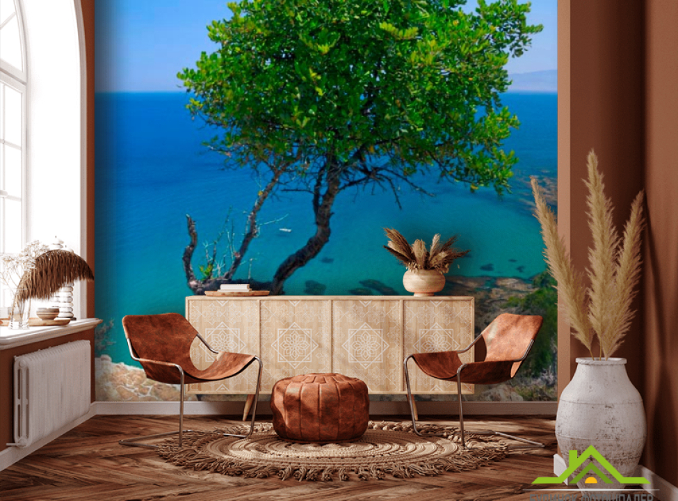 выбрать Фотообои Дерево на скале Каталог фотообоев на стену