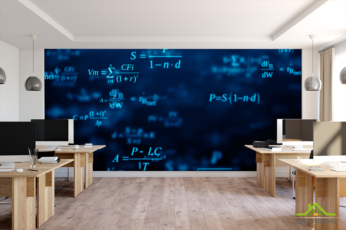 Фотошпалери Формули на синьому